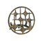 Cast Iron Mid Century Modern Stars Decorative Wall Mounted Garden Hose Holder